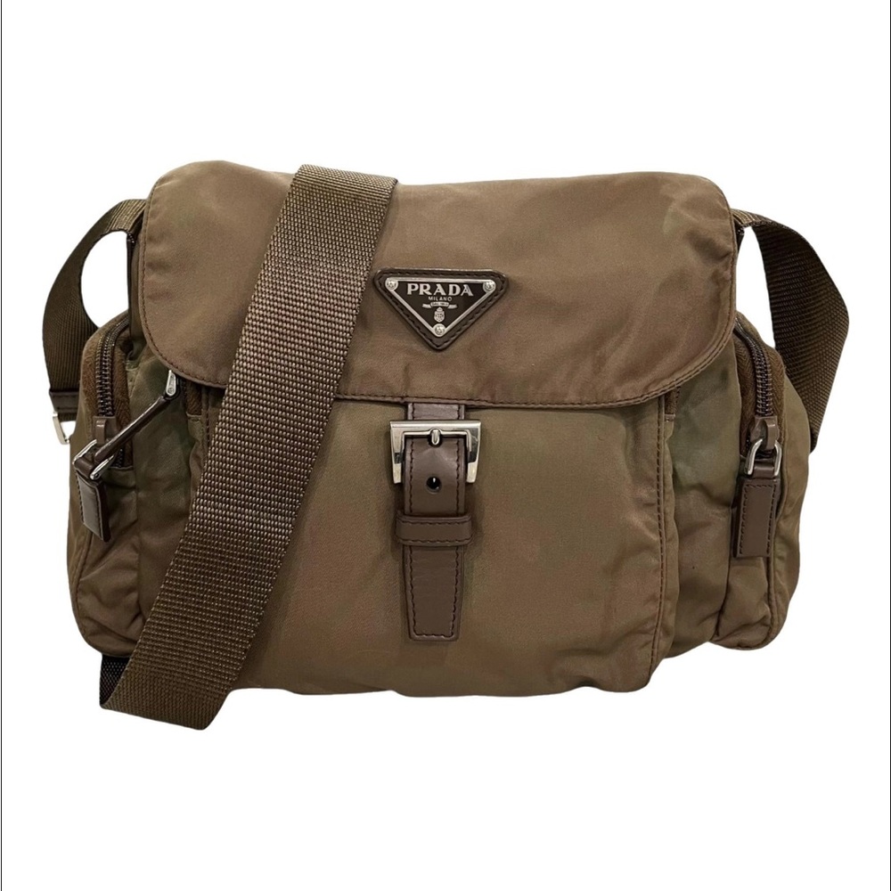 Prada Tessuto Nylon Multi-pocket
Crossbody Messenger Bag